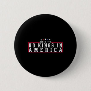 Patriotic Pro-democracy Protest June 14 No Kings I 6 Cm Round Badge