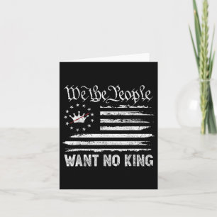 Patriotic Pro-democracy Protest June 14 No Kings I Card