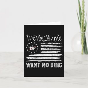 Patriotic Pro-democracy Protest June 14 No Kings I Card