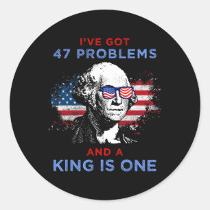 Patriotic Pro-democracy Protest June 14 No Kings I Classic Round Sticker