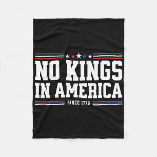 Patriotic Pro-democracy Protest June 14 No Kings I Fleece Blanket
