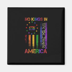 Patriotic Protest No Kings In America Magnet