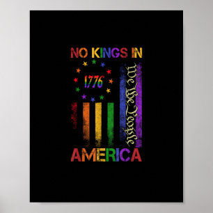Patriotic Protest No Kings In America Poster