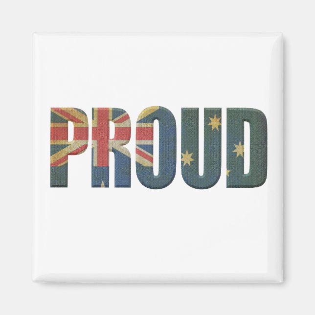 Patriotic Proud Australian Magnet (Front)