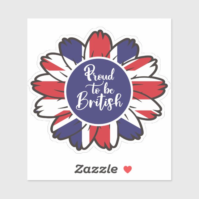Patriotic Proud to Be British Sticker (Sheet)