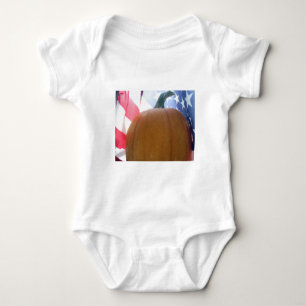 Patriotic Pumpkin Baby Bodysuit