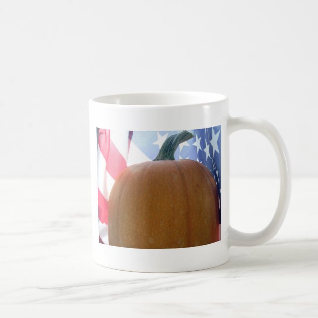 Patriotic Pumpkin Coffee Mug (Right)
