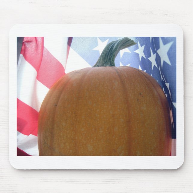Patriotic Pumpkin Mouse Pad (Front)