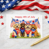 Patriotic Pups: Doodle Dogs 4th of July