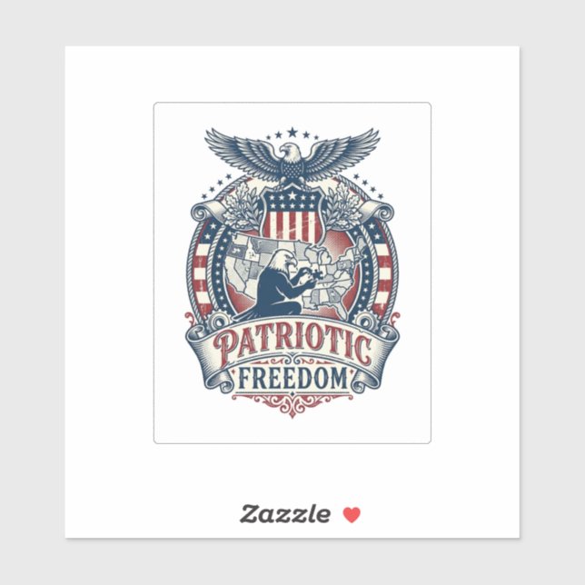 Patriotic Puzzle Lover Vector Graphic Tee (Sheet)