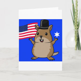 Patriotic Quokka Card