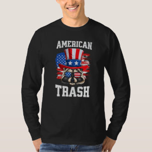 Patriotic Racoon 4th Of July American Trash Panda T-Shirt