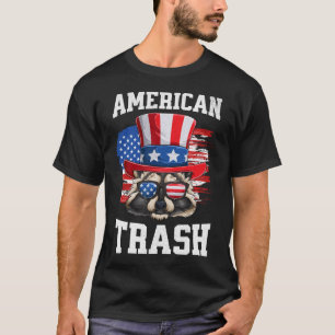 Patriotic Racoon 4th Of July American Trash Panda T-Shirt