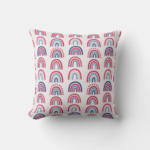 Patriotic Rainbow Pattern Cushion