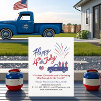 Patriotic Real Estate | Editable 4th of July