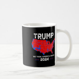 Patriotic Red And Blue Map Coffee Mug