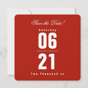 Patriotic Red & Blue Celebration  Save the Date