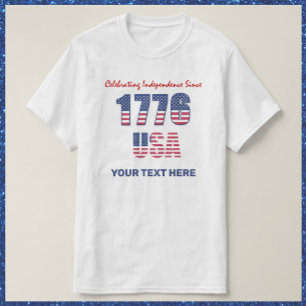 Patriotic Red White and Blue 4th of July T-Shirt