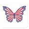 Patriotic Red White And Blue Butterfly Stickers