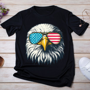 Patriotic Red, White, and Blue Cool Eagle T-Shirt