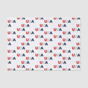 Patriotic Red White and Blue Stars/USA Tissue Paper