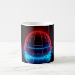 Patriotic Red White Blue Geodesic Dome Coffee Mug
