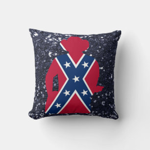 Patriotic Red White & Blue Guitarist Cushion