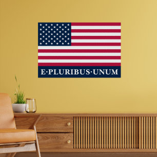 Patriotic Red White Blue Stars And Stripes Flag Poster