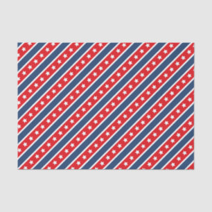 Patriotic Red, White & Blue USA Stars & Stripes Tissue Paper