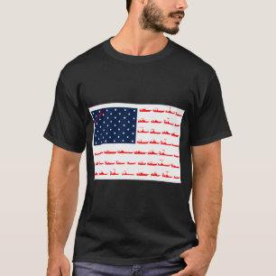 Patriotic Red White Bruh America Bass Fishing 4Th T-Shirt