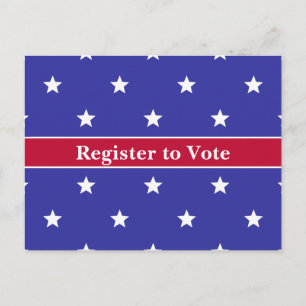 Patriotic Register to Vote Postcards