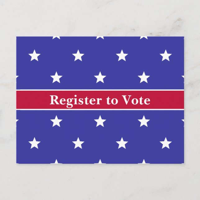 Patriotic Register to Vote Postcards (Front)