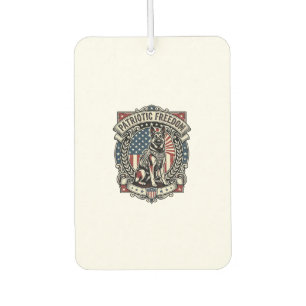 Patriotic Rescue Dog Car Air Freshener