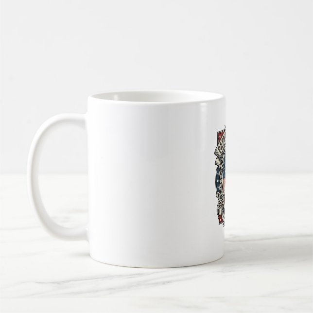 Patriotic Rescue Dog Coffee Mug (Left)