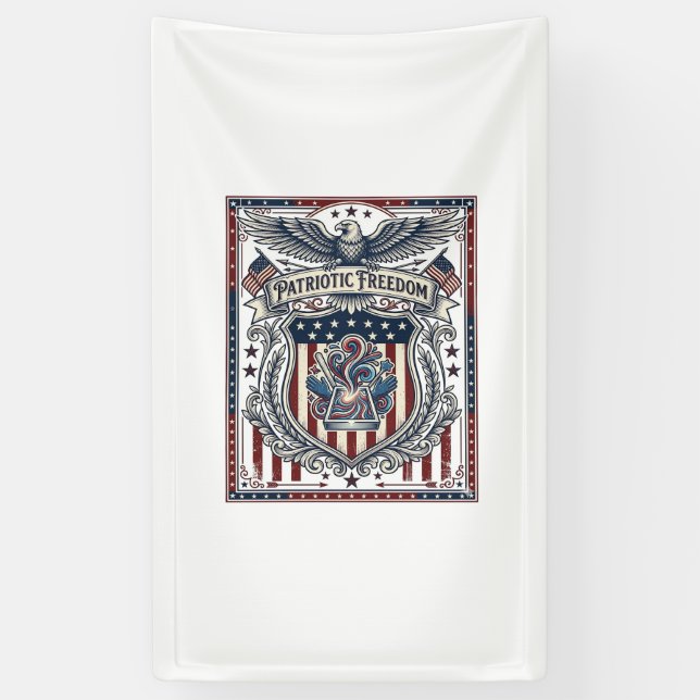 Patriotic Resin Banner (Vertical)