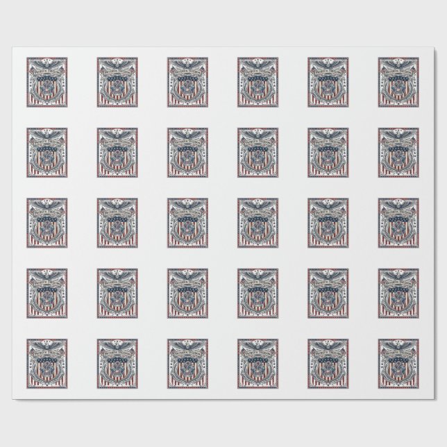 Patriotic Resin Wrapping Paper (Flat)