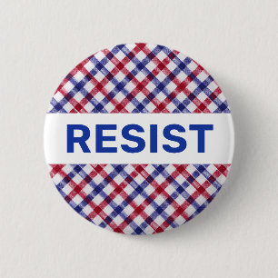 Patriotic Resist Button Political