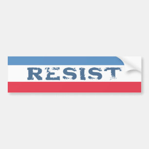 Patriotic Resist Political  Bumper Sticker