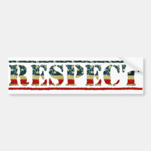 Patriotic RESPECT Bumper Sticker