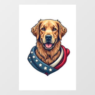 Patriotic Retriever Pride Vintage Dog Shirt 4