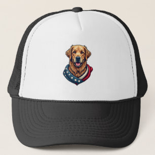 Patriotic Retriever Pride Vintage Dog Shirt 4 Trucker Hat