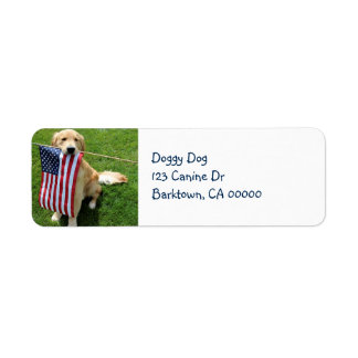 Patriotic Return Address Label