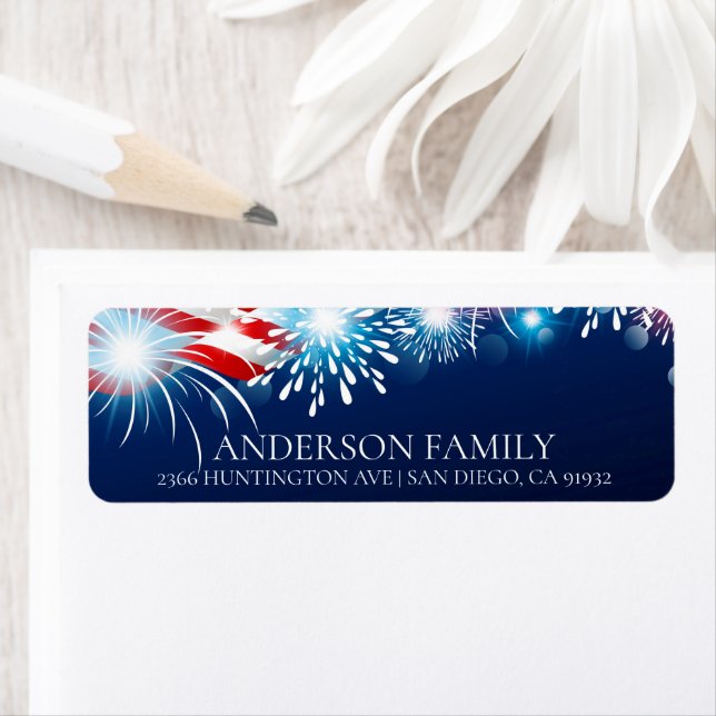 Patriotic Return Address Label (Insitu)