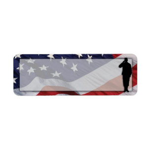 Patriotic Return Address Label