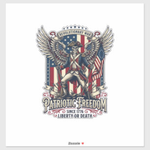 Patriotic Revolutionary War Skeleton Dark Patriot