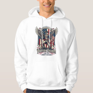 Patriotic Revolutionary War Skeleton Dark Patriot Hoodie
