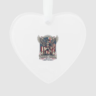 Patriotic Revolutionary War Skeleton Dark Patriot  Ornament