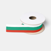 Patriotic Ribbon with Flag of Bulgaria