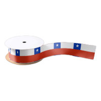 Patriotic Ribbon with Flag of Chile