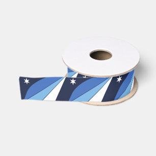 Patriotic Ribbon with Flag of Columbia, SC Grosgrain Ribbon